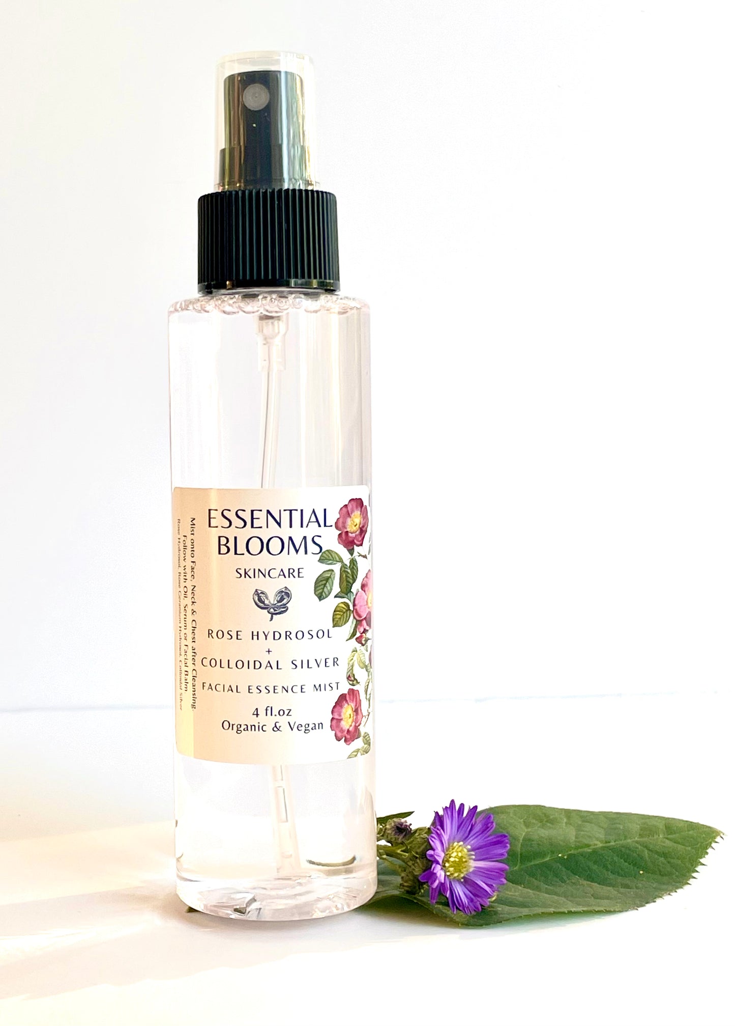 Rose Hydrosol + Colloidal Silver Facial Essence Mist